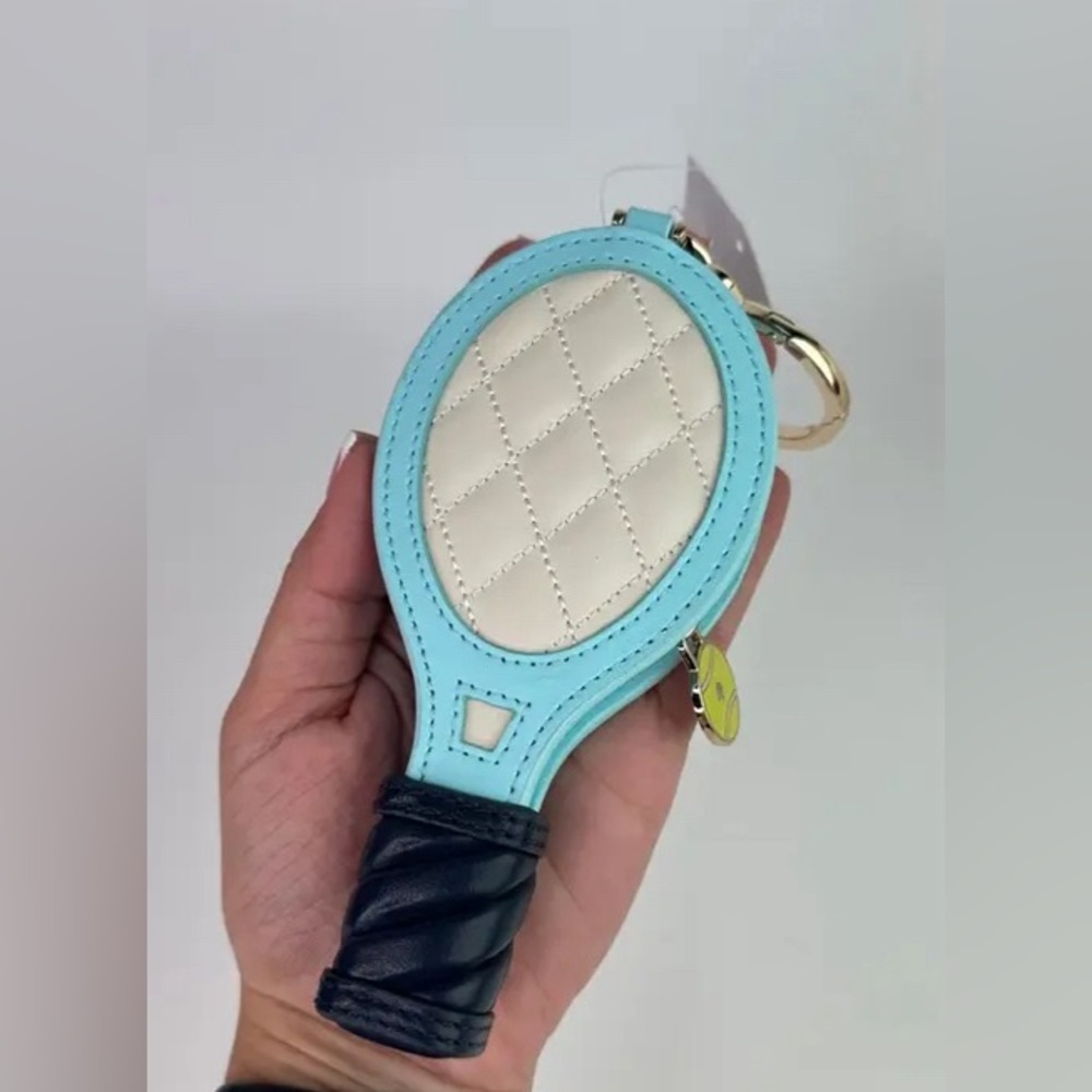 🔥🔥NWT Kate Spade ♠️ Grand Slam Small 3D
Tennis Racquet Coin Purse Bag Charm